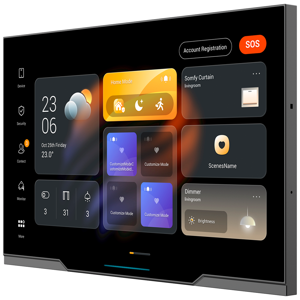 Monitor Touch Android 12.0 Domotica 10" WiFi Bluetooth Smart Home (PH81-PoE)
