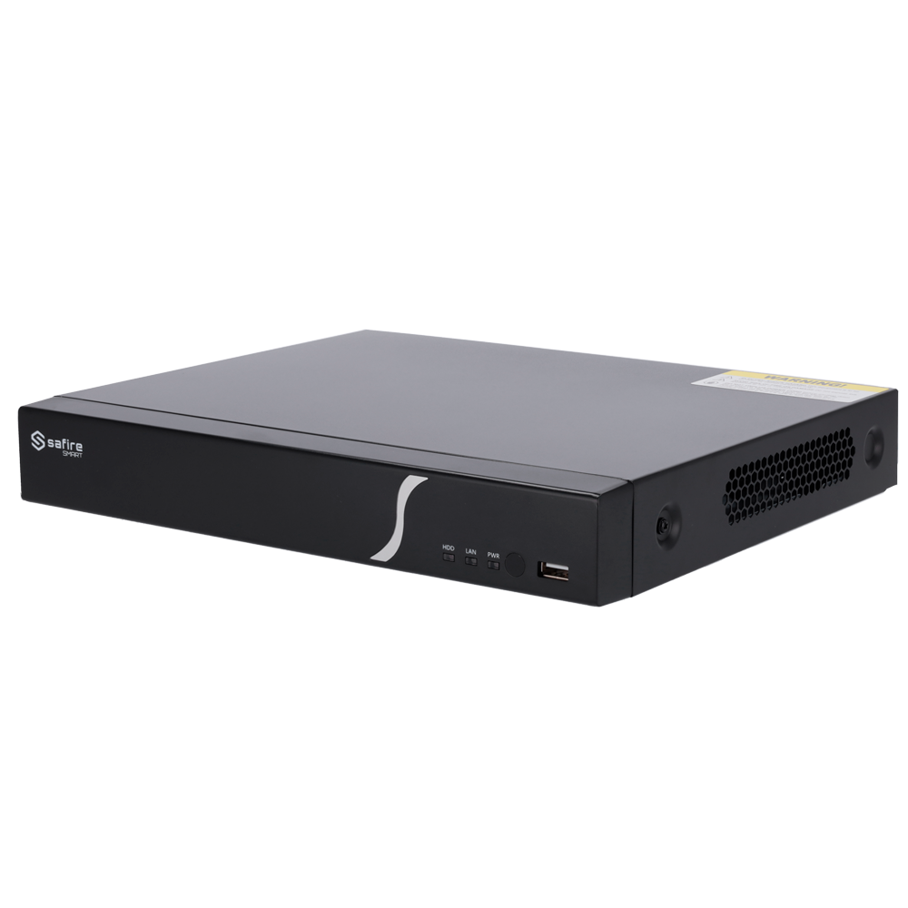 NVR 8 Canali IP Safire Smart 4K con AI e 8MP Compressione H.265+ 1HHD (NVR6108-B2)