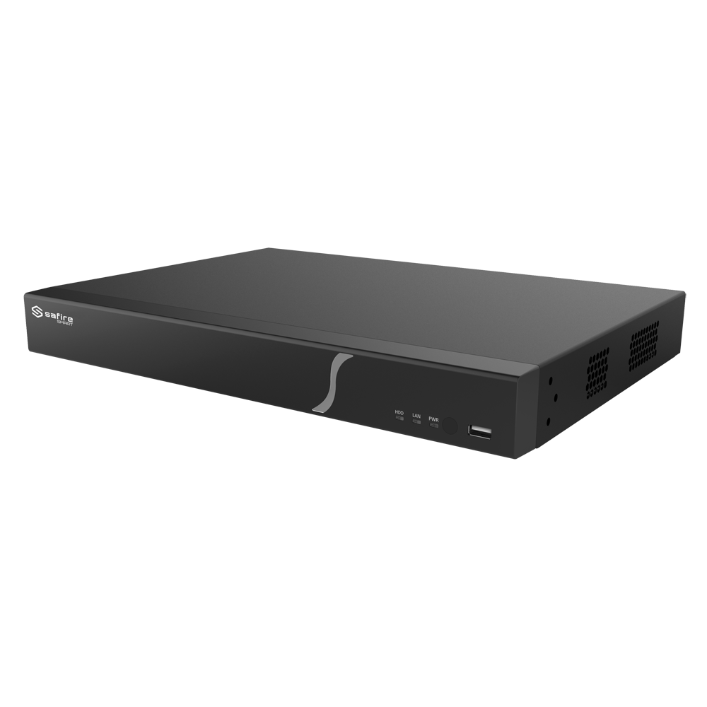 NVR 32 Canali IP Safire Smart 4K con AI e 12MP Compressione H.265+ 2HHD Dewarping Fisheye (NVR8232A-B2)
