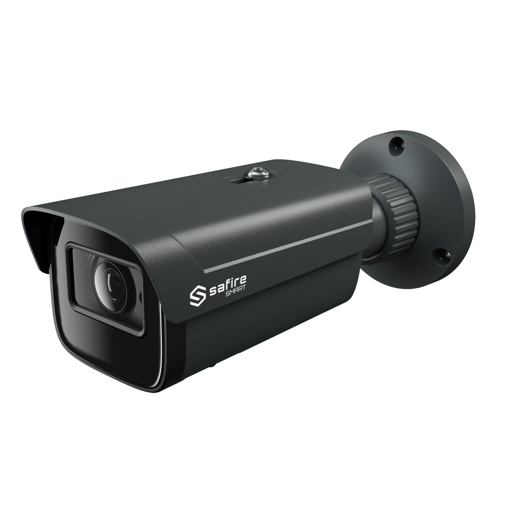 Telecamera IP Bullet 4MP 2.8mm Safire Smart con Audio, IR PoE AI Intermedia (IPB380A-4E1)