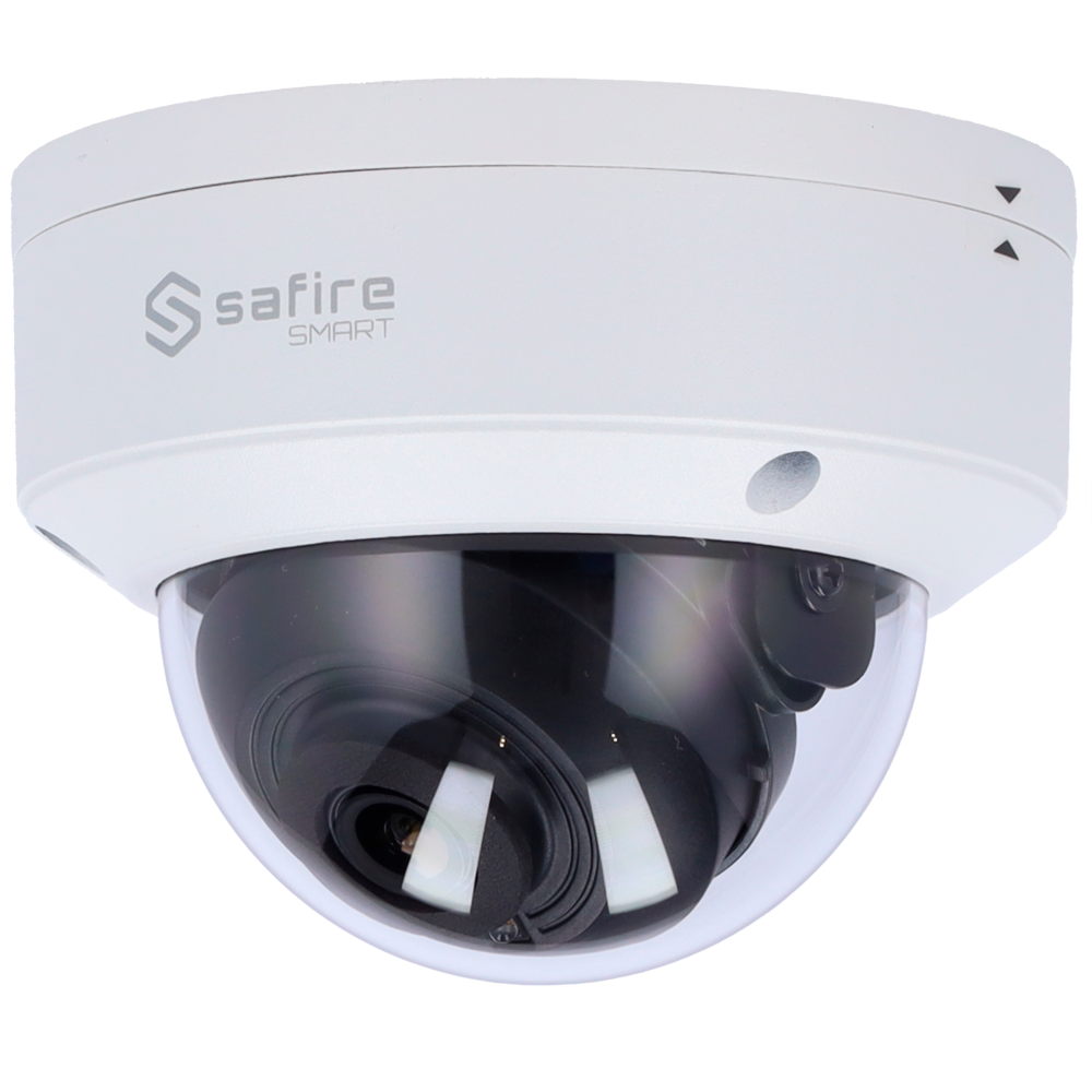 Telecamera IP Dome 4MP 2.8mm Safire Smart con IR PoE AI Base (IPD040-4B1)