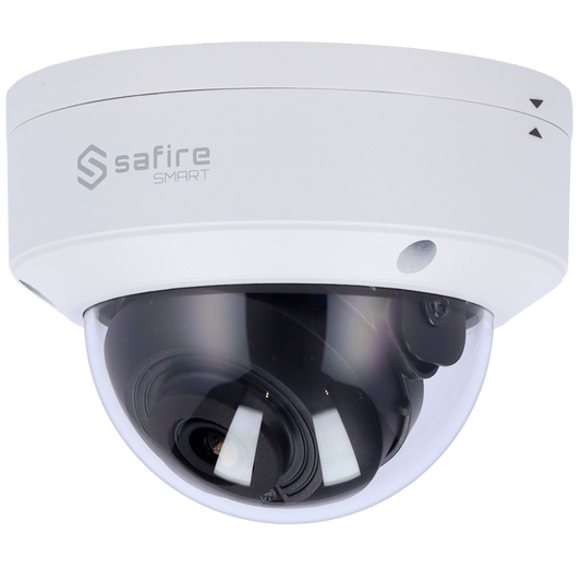 Telecamera IP Dome 4MP 2.8mm Safire Smart con IR PoE AI Base (IPD040-4B1)