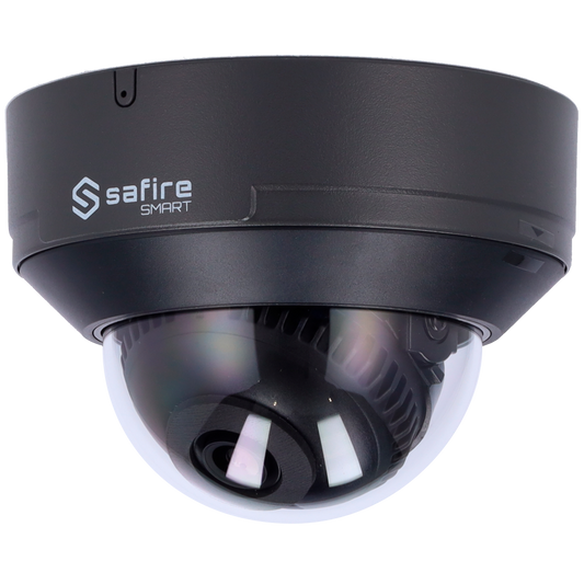 Telecamera IP Dome 4MP 2.8mm Safire Smart con Audio, IR PoE AI Intermedia (IPD540ZA-4E1)