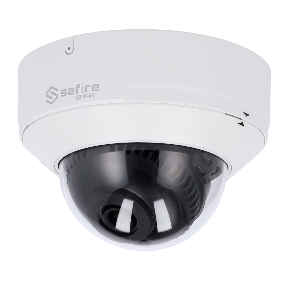 Telecamera IP Dome 4MP 2.8mm Safire Smart con Audio, IR PoE AI Intermedia (IPD540ZA-4E1)