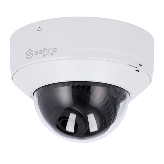 Telecamera IP Dome 4MP 2.8mm Safire Smart con Audio, IR PoE AI Intermedia (IPD540ZA-4E1)