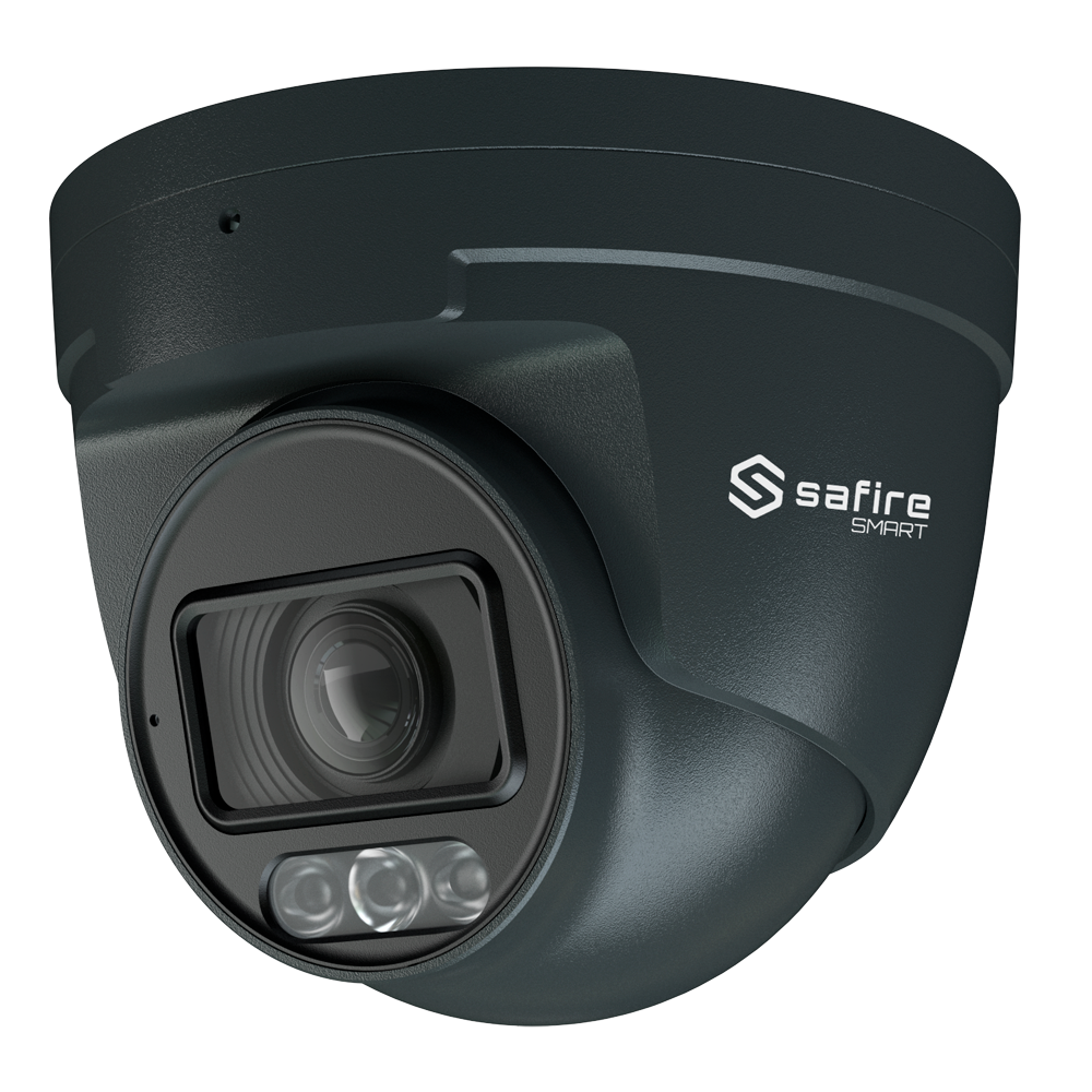Telecamera IP Turret 4MP 2.8-12mm Safire Smart con Audio, IR e Luce Bianca PoE AI Intermedia (IPT511ZA-4E1-DL)