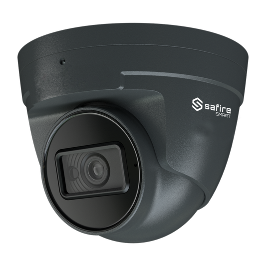 Telecamera IP Turret 4MP 2.8-12mm Safire Smart con Audio, IR e Luce Bianca PoE AI Intermedia (IPT520ZA-4E1)