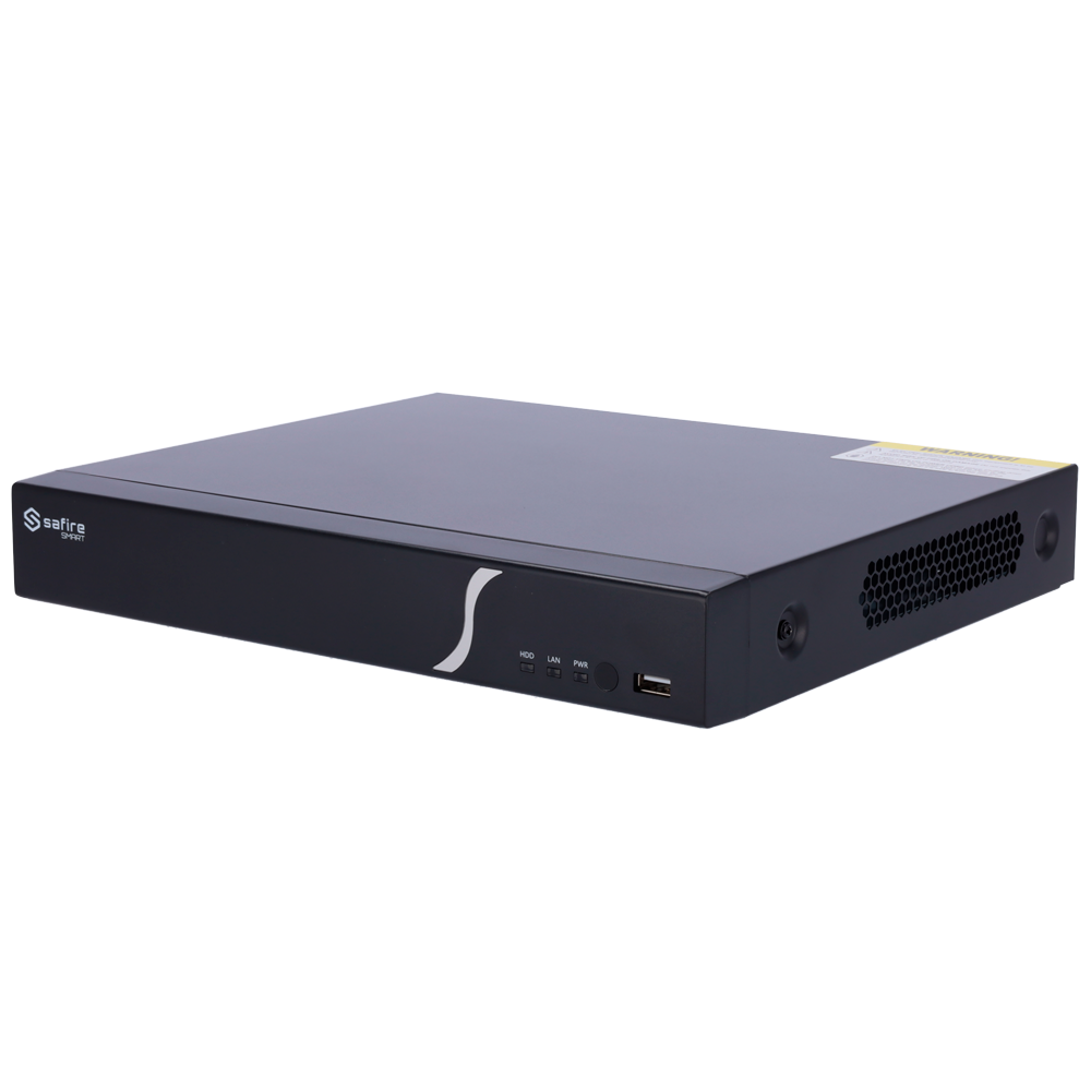 NVR 4 Canali IP Safire Smart 4K con AI e 8MP Compressione  H.265+ 1HDD (NVR6104-B2)