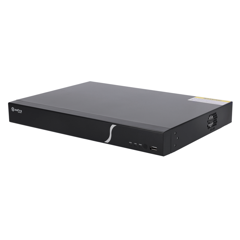 NVR 16 Canali IP Safire Smart 4K con AI e 8MP Compressione H.265+ 2HHD (NVR6216-B2)