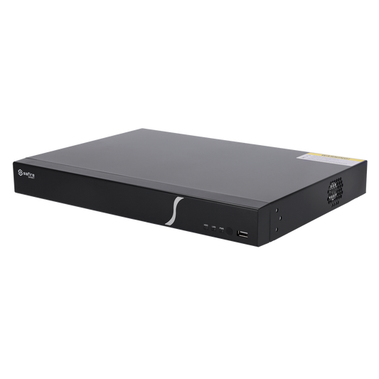 NVR 16 Canali IP Safire Smart 4K con AI e 8MP Compressione H.265+ 2HHD (NVR6216-B2)