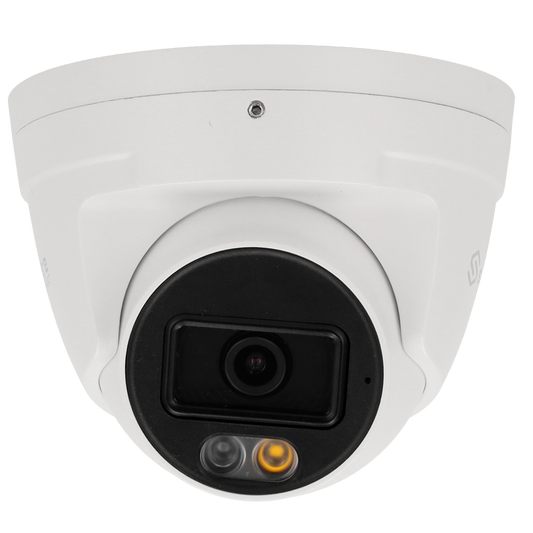 Telecamera IP Turret 6MP 2.8mm Safire Smart con Audio, IR e Luce Bianca PoE AI Base (IPT020A-6B1-DL)