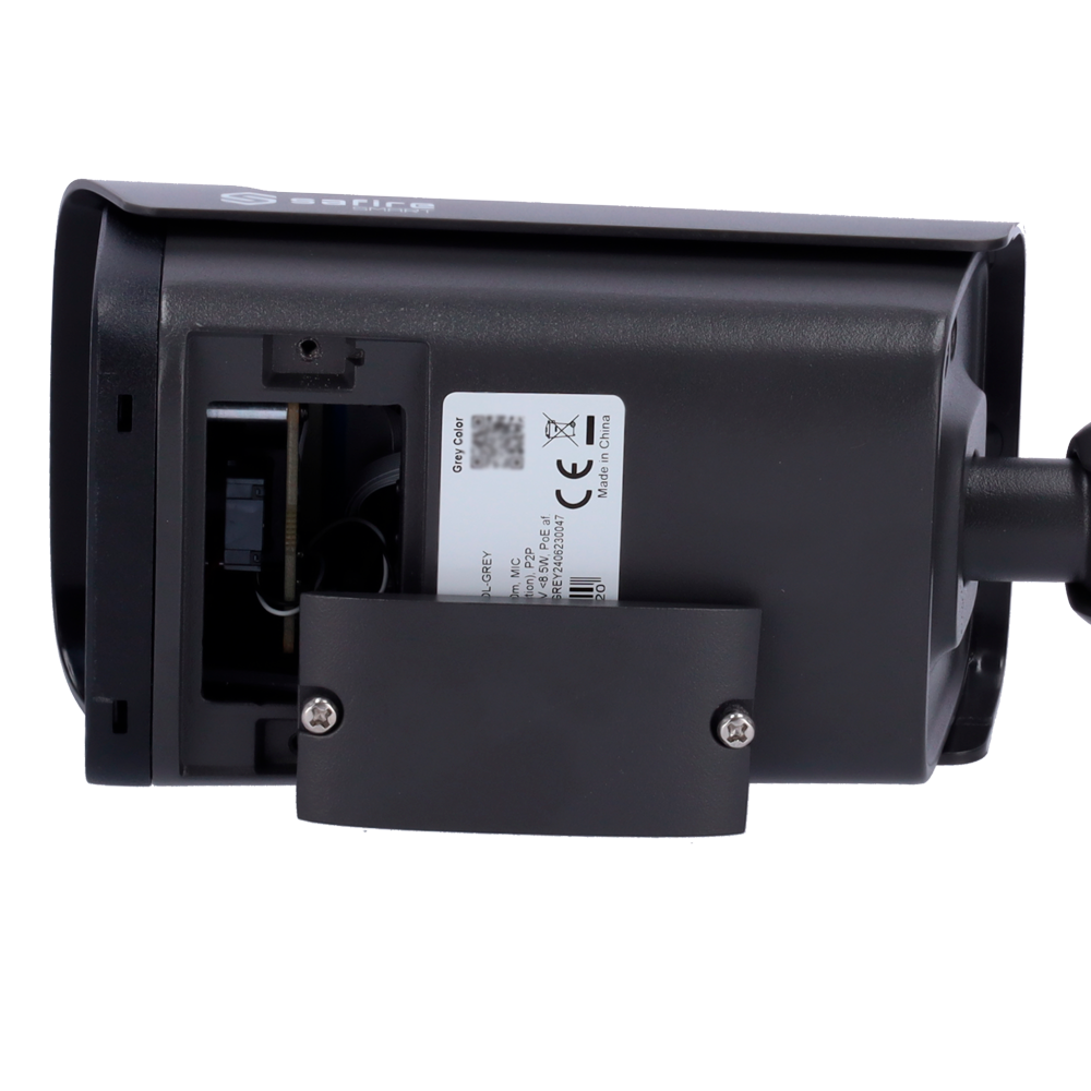 Telecamera IP Bullet 4MP 2.8mm Safire Smart con Audio, IR e Luce Bianca PoE AI Intermedia (IPB380A-4E1-DL)