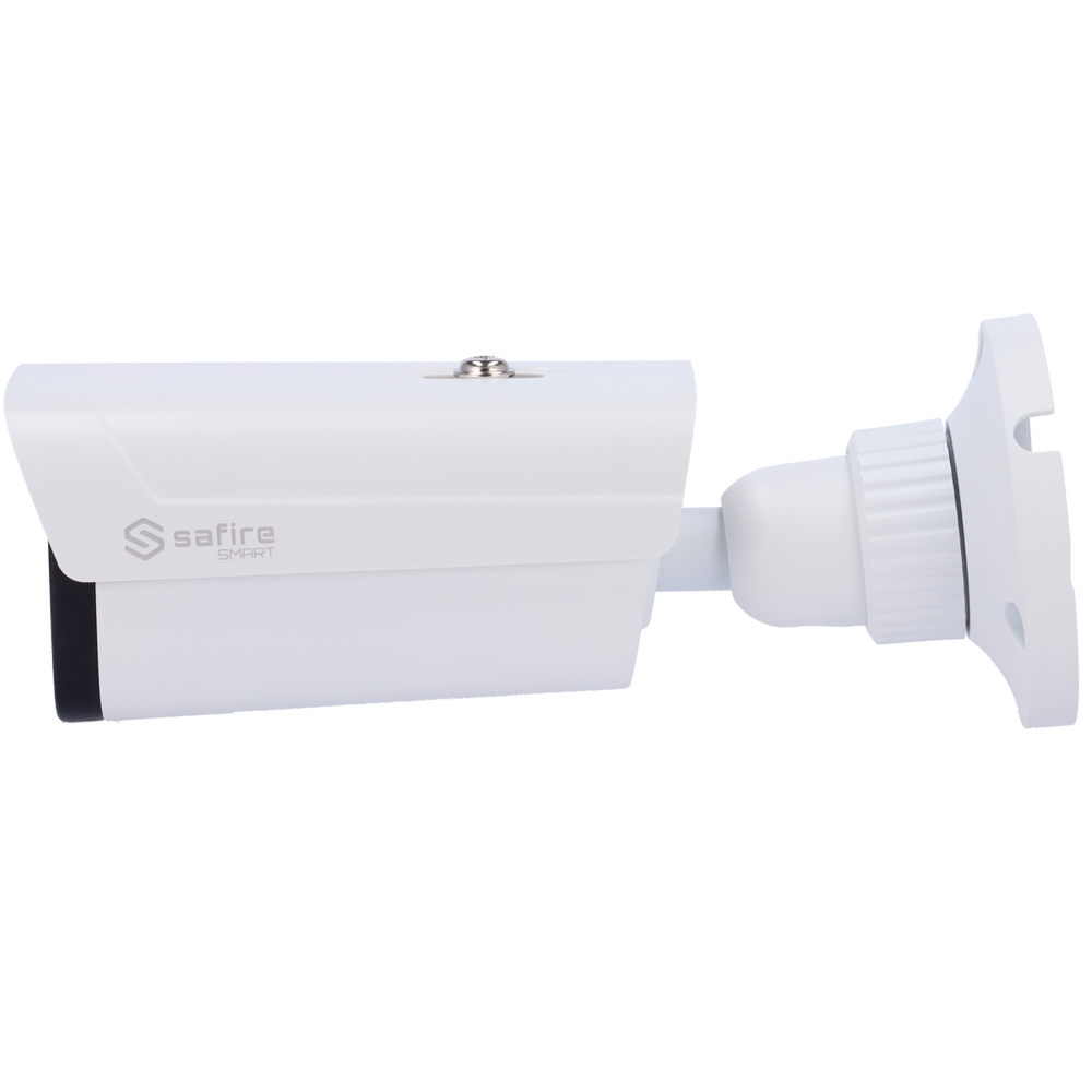 Telecamera IP Bullet 4MP 2.8-12mm Safire Smart con Audio, IR e Luce Bianca PoE (IPB580ZA-4B1-DL)