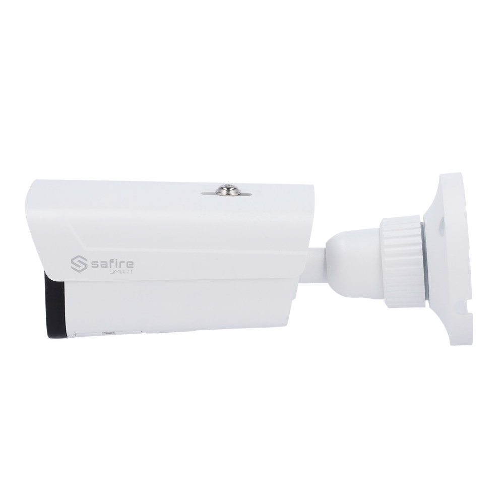 Telecamera IP Bullet 4MP 3.6mm Safire Smart con Audio, IR e Luce Bianca PoE AI Intermedia (IPB380A-4E1-DL-0360)